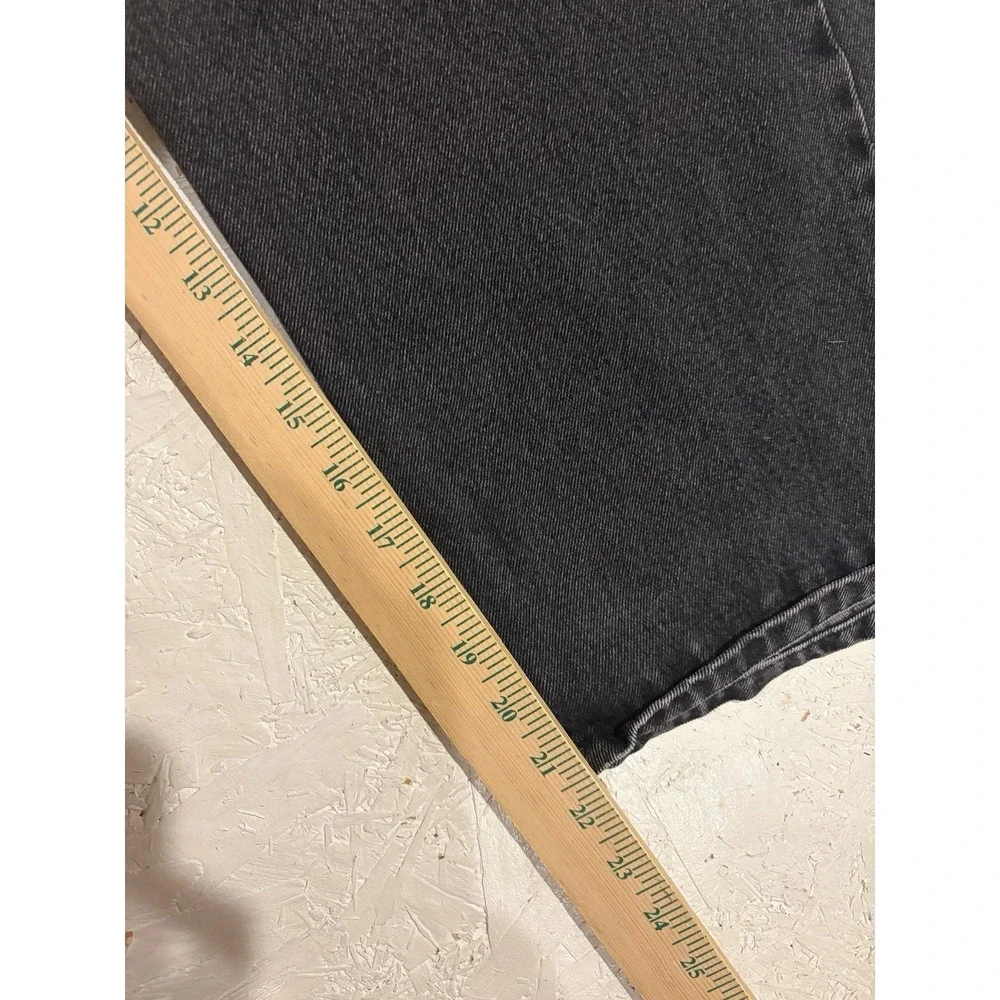 Vintage LEVI'S 505 Regular Straight Leg Classic‎ Fit 40x21 Black Denim Jeans